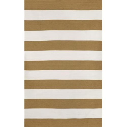 Liora Manne Sorrento 6302/26 Rugby Stripe Khaki Area Rug 5 Feet*7 Feet 6 Inches
