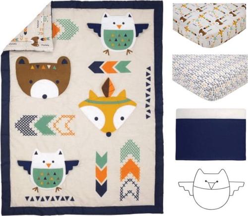 Little Love Aztec 5 Piece Crib Set