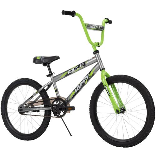 Huffy 20 Inch Rock It Boys Kids Bike, Silver