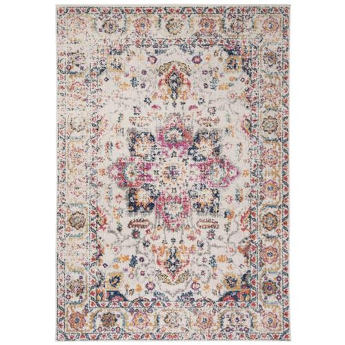 SAFAVIEH Madison Collection MAD603R Fuchsia / Ivory Rug