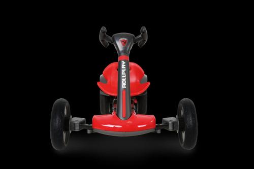 Rollplay Flex Kart 6-Volt Folding 2MPH Ride-on Vehicle Toy with Rubber Traction Strips for Boys and Girls 2 to 5, Red