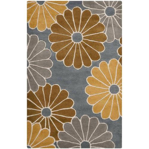 Safavieh SOH705 Soho Area Rug-Finish:Grey/Yellow,Shape:Accent,Size:3'L*2'W
