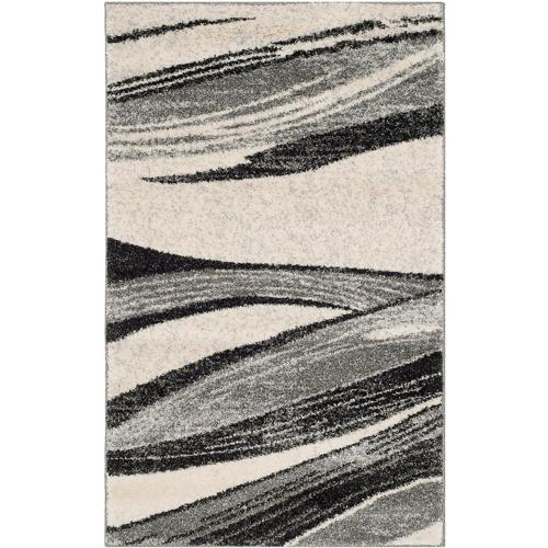 SAFAVIEH Retro Travis Abstract Area Rug, Light Grey/Ivory, 2'6*4'