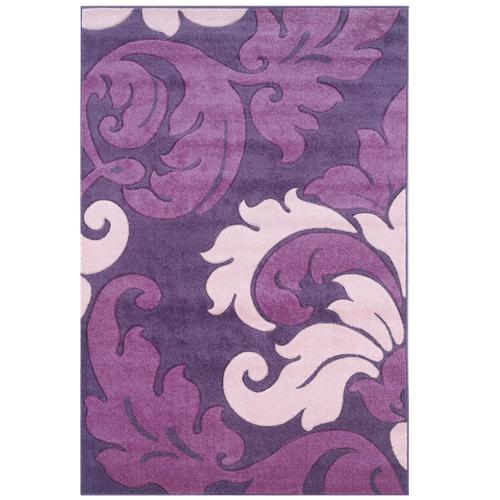 Linon Corfu Collection Floral Contemporary Area Rug