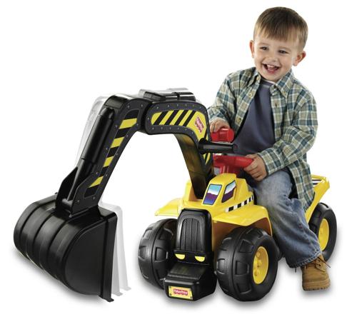 Fisher-Price Big Action Dig N' Ride Real Construction Sounds Ride on