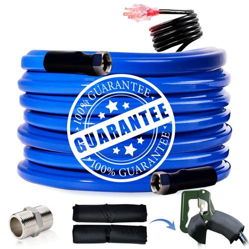 Scilulu 30FT Heated Water Hose for RV Drinking Water Hose Freeze Protection Down to -45 F for RV Trailer