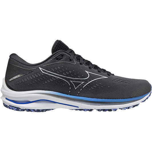 Men's Mizuno Wave Rider 25, Obsidian, 14 D Medium