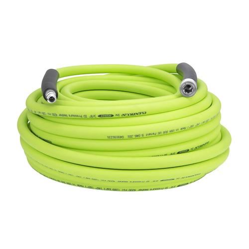 FlexzillaA Pressure Washer Hose, 3/8 in. x 100 ft., 4200 PSI, Integrated Quick Connect Fittings, ZillaGreenA