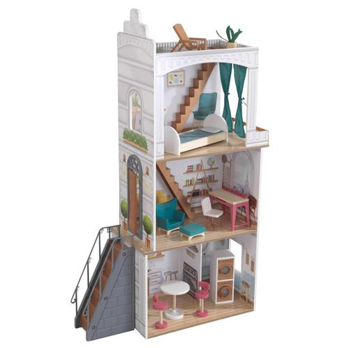KidKraft Rowan Wooden Dollhouse with 13 Accessories Included