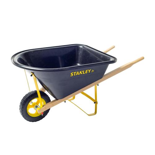 STANLEY Jr - Wheelbarrow, Kids Size, 32 L x 16 W x 17 H (Yellow/Black)