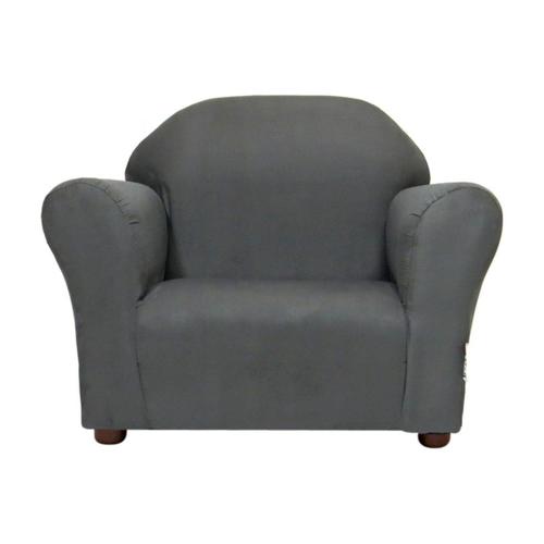 KEET Roundy Microsuede Kids Chair - Charcoal