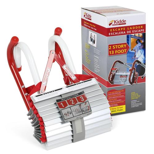 Kidde 2-Story Fire Escape Ladder with Anti-Slip Rungs