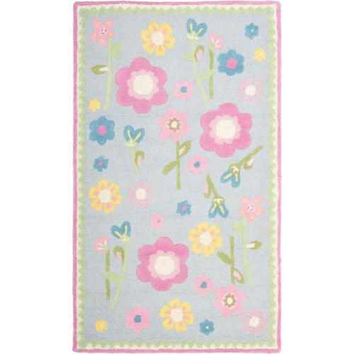SAFAVIEH Kids Roslyn Floral Area Rug, Blue/Multi, 3'*5'