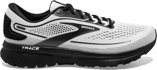 Men's Brooks Trace 2, White/Black, 10 D Medium