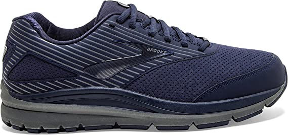 Men's Brooks Addiction Walker Suede, Peacoat/Shade/Peacoat, 11.5 2E Wide