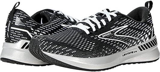 Women's Brooks Levitate GTS 5, Black/Grey/White, 11 B Medium