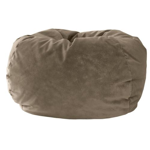 Gold Medal Extra Large 140 Beige Microsuede Bean Bag