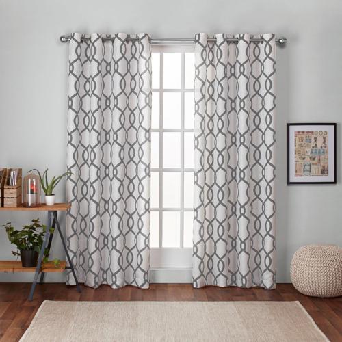 Exclusive Home Curtains 2 Pack Kochi Linen Blend Grommet Top Curtain Panels