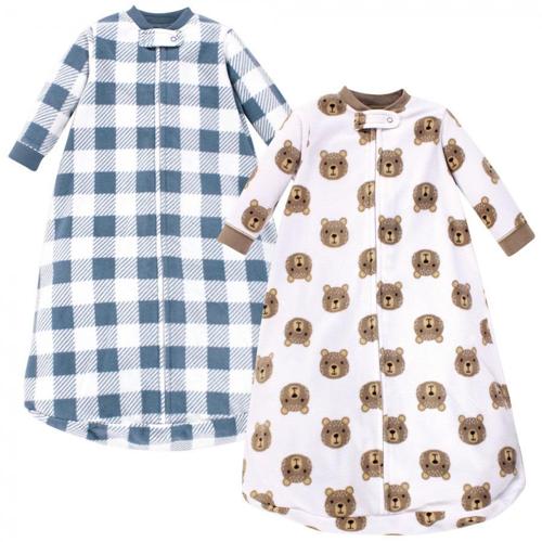 Hudson Baby Infant Boy Long-Sleeve Fleece Sleeping Bag, Little Bear, 0-9 Months