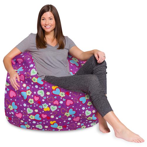 Posh Creations Bean Bag Chair, Multiple Colors