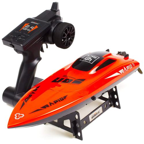 UDIRC 2.4Ghz RC Racing Boat 30KM/H High Speed Electronic Remote Control Boat for Kids/Audlt