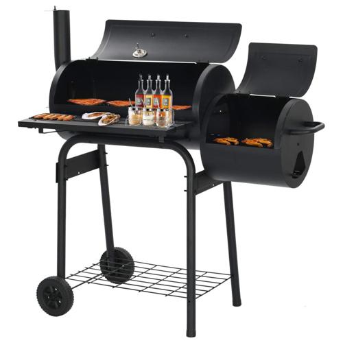 Inolait Outdoor BBQ Grill Charcoal Barbecue Pit Patio Backyard Meat Cooker Smoker