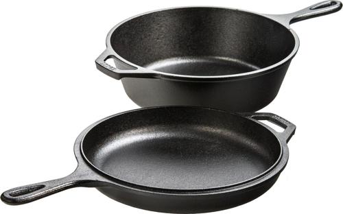 Lodge 3.2 Quart Seasoned Cast Iron Combo Cooker