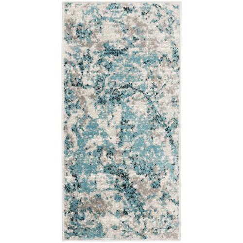 SAFAVIEH Skyler Collection SKY186M Blue / Ivory Rug