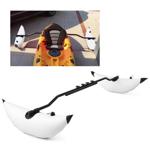 Lixada Kayak PVC Inflatable Outrigger Float with Sidekick Arms Rod Kayak Boat Fishing Standing Float Stabilizer System Kit