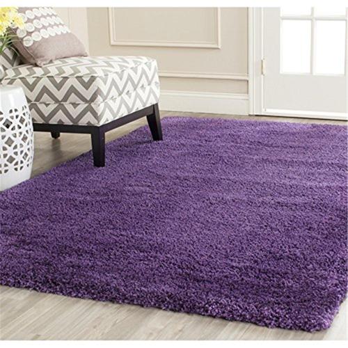 Shag and Flokati Rug - Shag Polypropylene Jute Back -Purple-Color:Purple,Design:Shag and Flokati,Shape:Large Rectangle,Size:12'L*8' 6"W