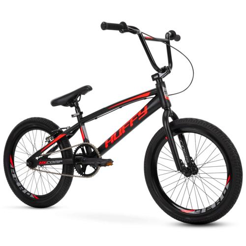 Huffy 20 BMX Race HX-Comp Boys' Bike , Black / Neon Red
