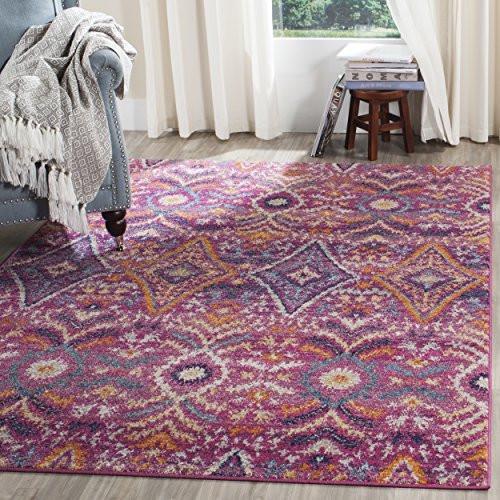SAFAVIEH Madison Collection MAD610M Fuchsia / Multi Rug