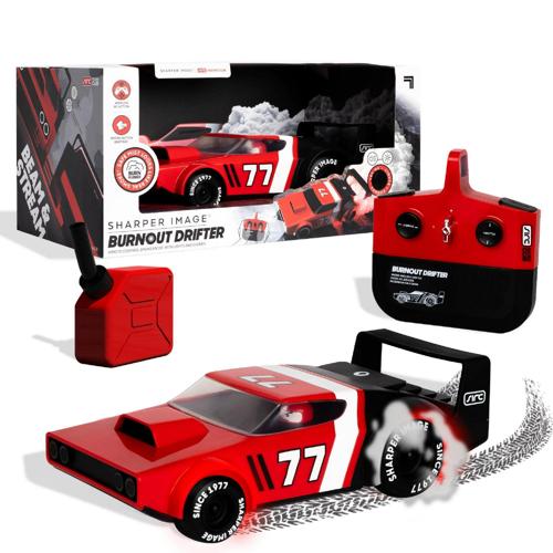 SHARPER IMAGE Night Riders Remote-Control Drifting Race Car with LED Lights and Smoking Tires