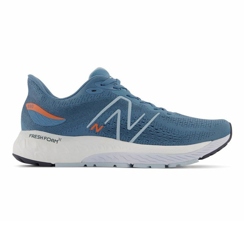 Men's New Balance Fresh Foam X 880v12, Spring Tide/Vibrant Orange/Morning Fog, 12.5 4E Extra Wide