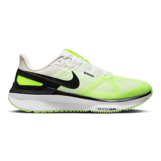 Men's Nike Structure 25, White/Black-Volt-Phantom, 11.5 D Medium