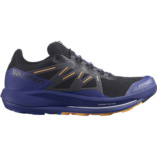 Men's Salomon Pulsar Trail, Black/Clematis Blue/Blazing Orange, 12.5 D Medium