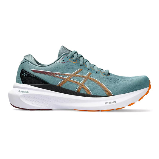 Men's Asics Gel-Kayano 30, Foggy Teal/Bright Orange, 11 D Medium
