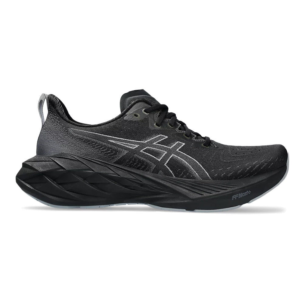 Men's Asics Novablast 4, Black/Graphite Grey, 12.5 D Medium