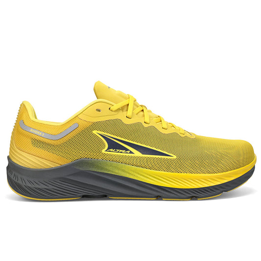 Men's Altra Rivera 3, Gray/Yellow, 10 D Medium
