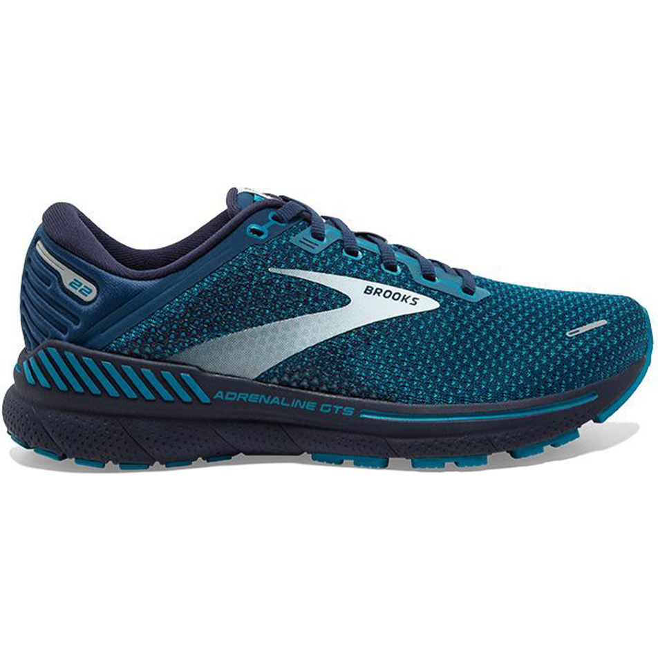 Men's Brooks Adrenaline GTS 22, Titan/Teal/Grey, 11 D Medium