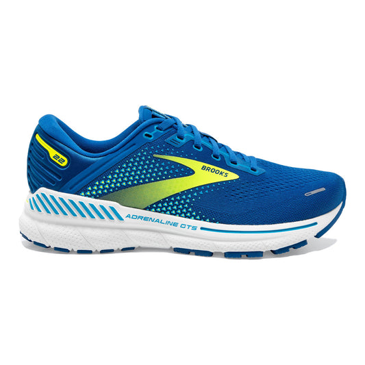 Men's Brooks Adrenaline GTS 22, Blue/Nightlife/White, 7.5 D Medium