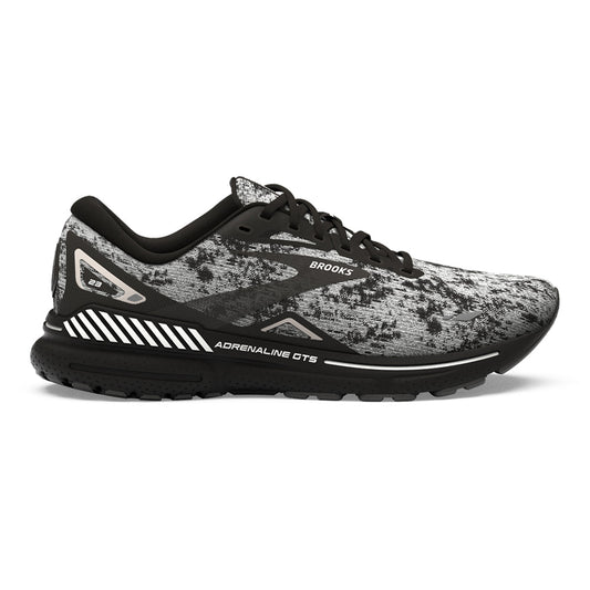 Men's Brooks Adrenaline GTS 23, White/Grey/Black, 12.5 2E Wide