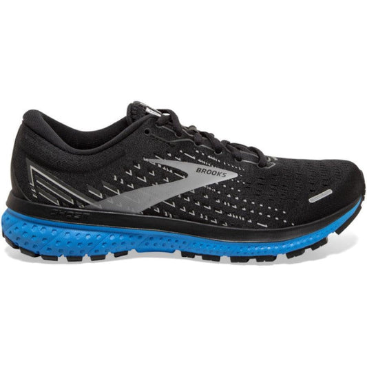 Men's Brooks Ghost 13, Black/Grey/Blue, 8.5 D Medium
