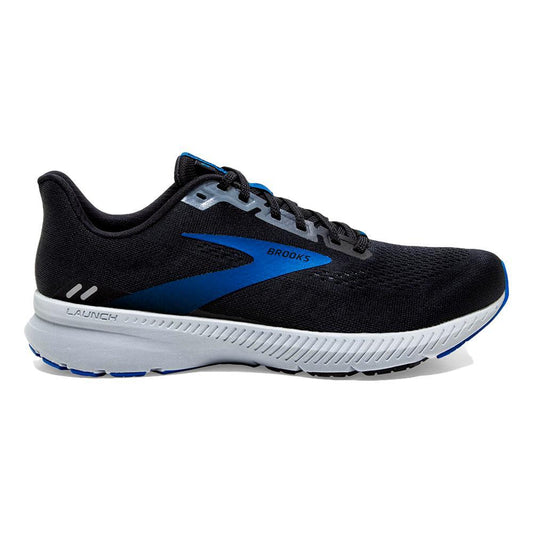 Men's Brooks Launch 8, Black/Grey/Blue, 11.5 D Medium
