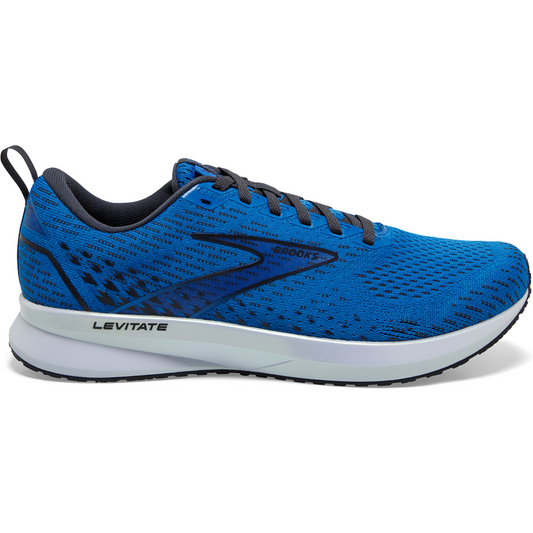 Men's Brooks Levitate 5, Blue/India Ink/White, 9 D Medium