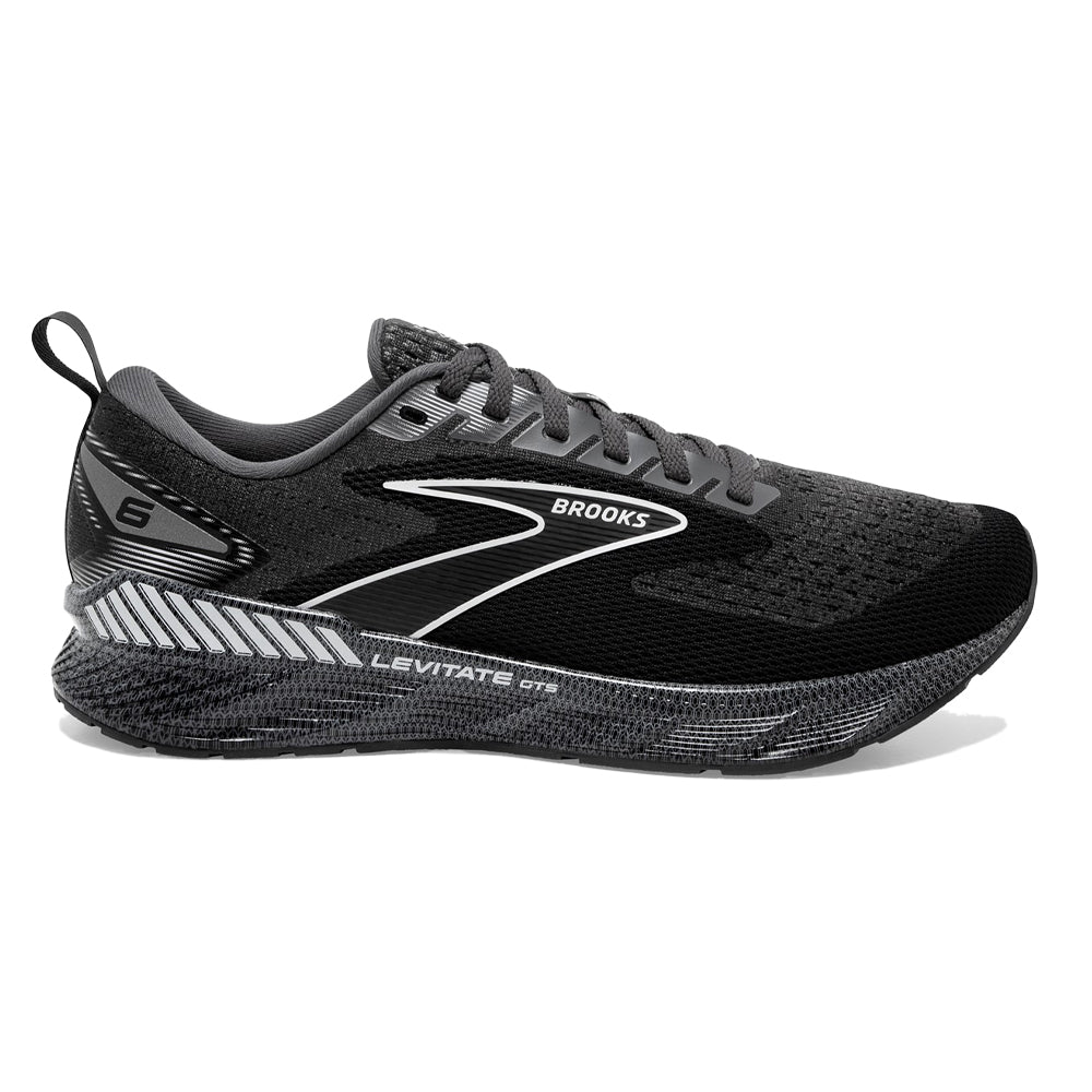Men's Brooks Levitate GTS 6, Blackened Pearl/Ebony/White, 11.5 D Medium