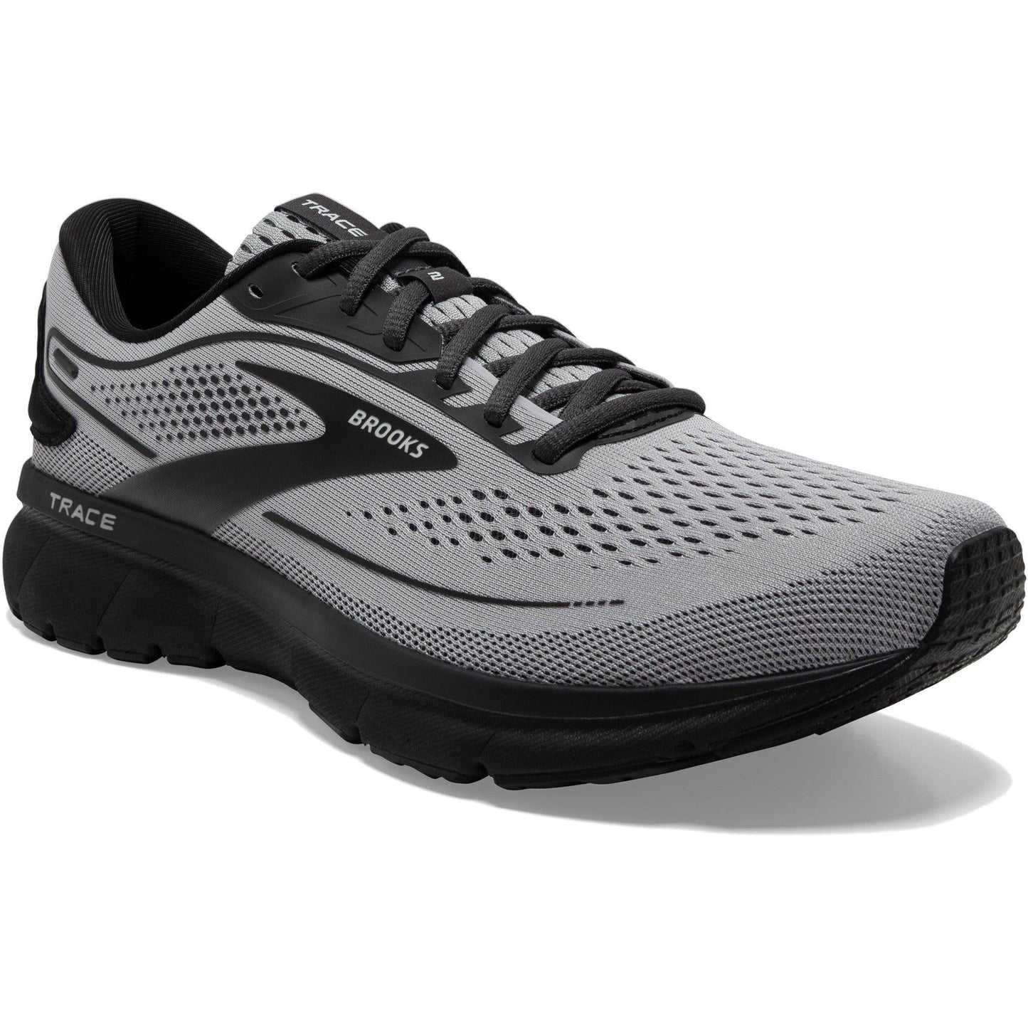 Men's Brooks Trace 2, Alloy/Black/Ebony, 12.5 2E Wide