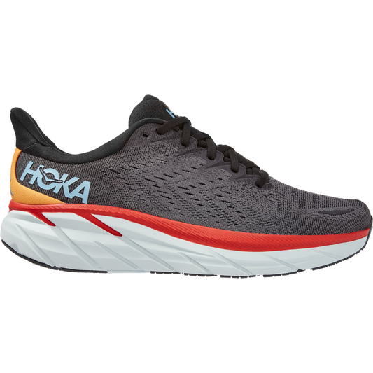 Men's Hoka One One Clifton 8, Anthracite/Castlerock, 10 2E Wide