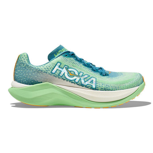Men's Hoka One One Mach X, Ocean Mist/Lime Glow, 12 D Medium