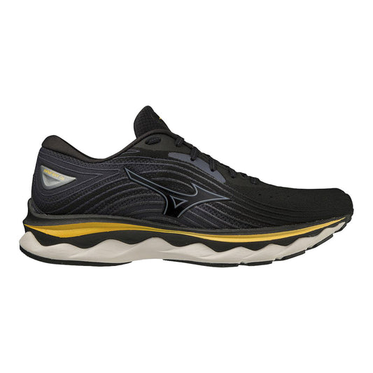Men's Mizuno Wave Sky 6, Black-Tradewinds, 11 D Medium